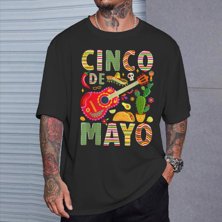 Cinco De Mayo Mexican Fiesta Celebrate 5 De Mayo May 5 Party T-Shirt Gifts for Him