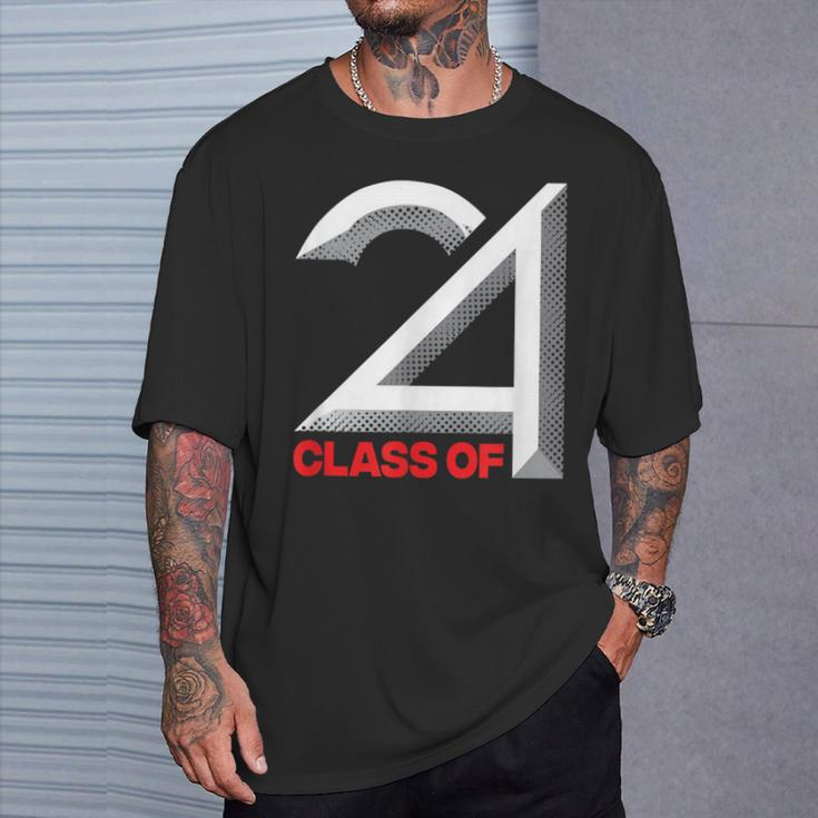 Class Of 2024 Graduation Senior High School College T-Shirt Gifts for Him