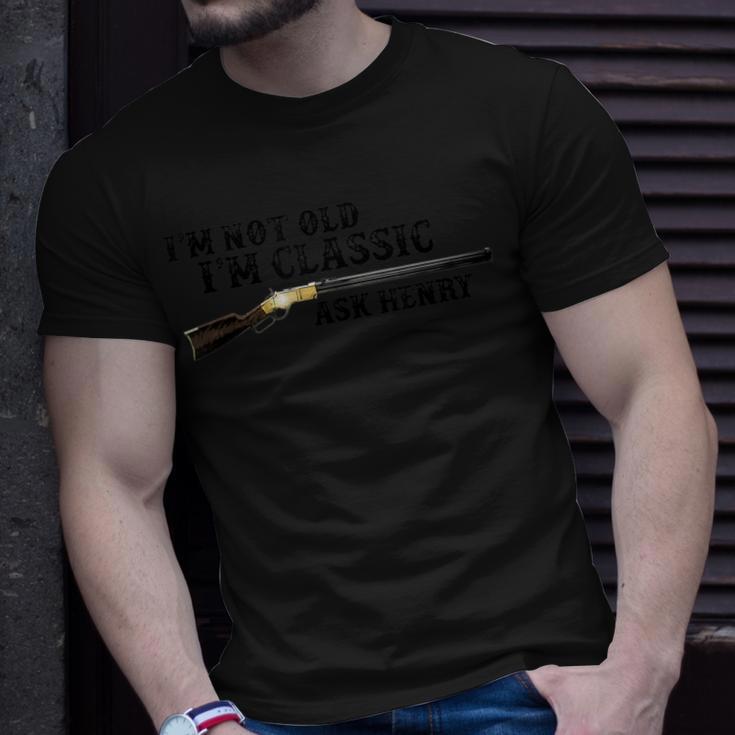 Classic Henry Lever Action Rifle For Gun Enthusiasts T-Shirt - Monsterry
