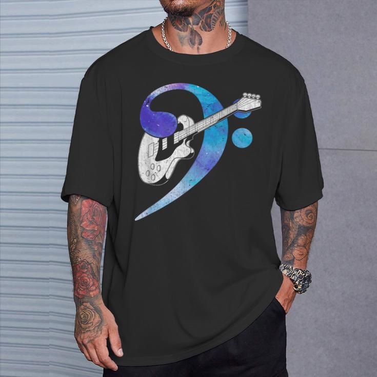 Clave Bajo Eléctrico Instrumento Música Rockero Rock Bajista Camiseta unisex Regalos para él