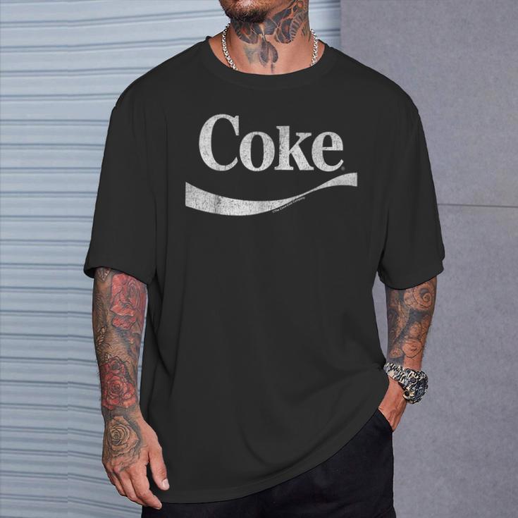 Coca-Cola Distressed Original Logo T-Shirt Geschenke für Ihn