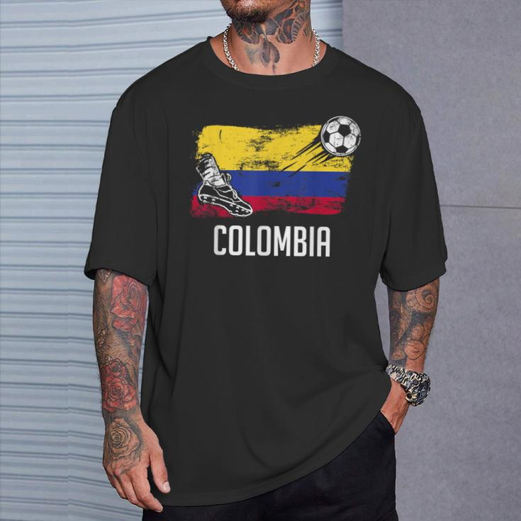 Colombia Flag Jersey Colombian Soccer Team Colombian T-Shirt Gifts for Him