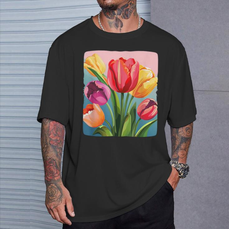 Colorful Tulip Costume T-Shirt Gifts for Him