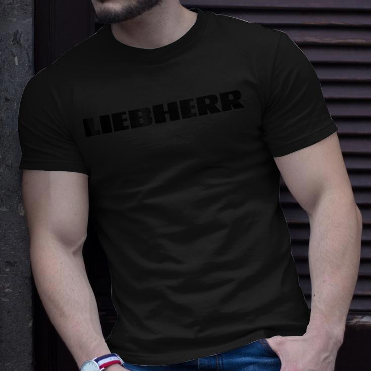 Construction Machines Love Liebherr Fan Driver Machinist Excavator T-Shirt Gifts for Him
