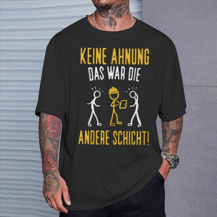 Construction Worker Costume No Ahnung Das War Die Andere Layer T-Shirt Geschenke für Ihn