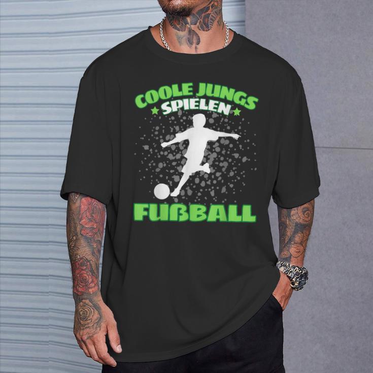 Cool Boys Spielen Fußball Football T-Shirt Geschenke für Ihn