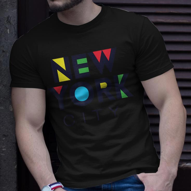 Cool Colorful New York City Illustration Graphic T-Shirt Gifts for Him