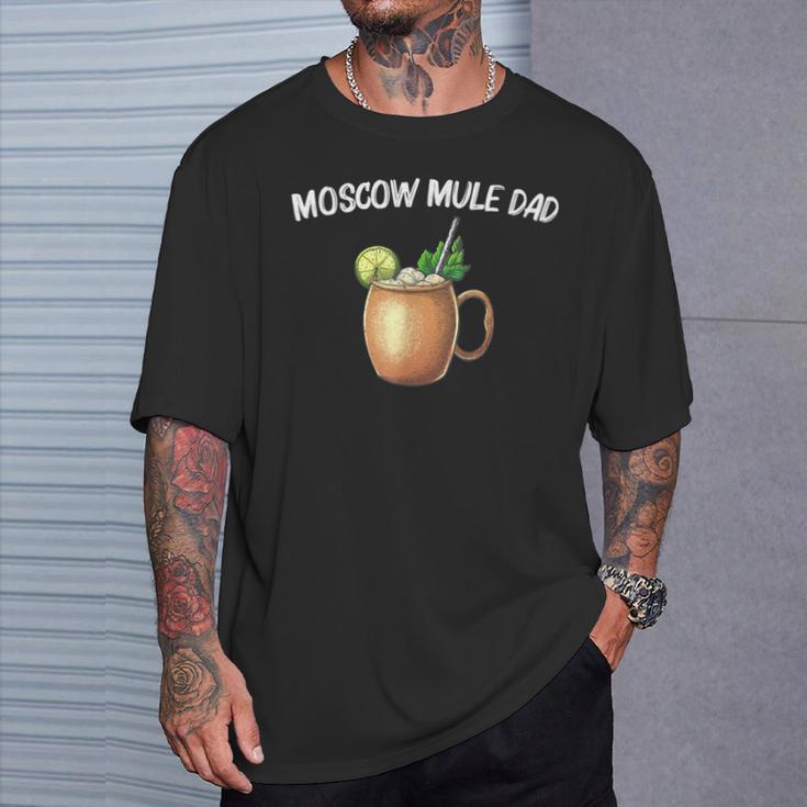 Cool Moscow Mule For Dad Father Vodka Cocktail Bartender T-Shirt Gifts for Him