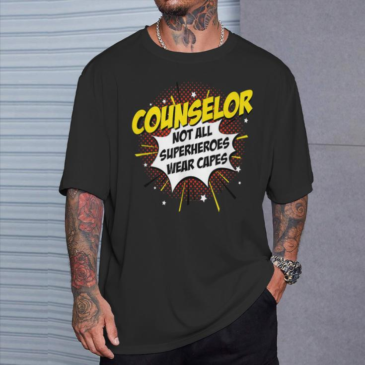 Counselor Superhero Product Comic Idea T-Shirt Gifts for Him