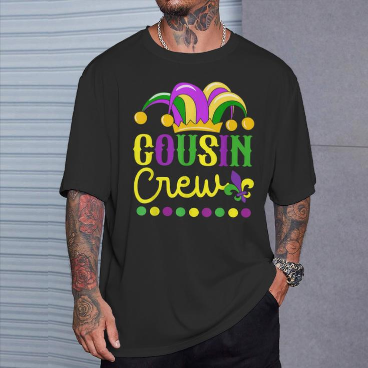 Cousin Crew Mardi Gras Family Outfit For Adult Toddler Baby T-Shirt Gifts for Him
