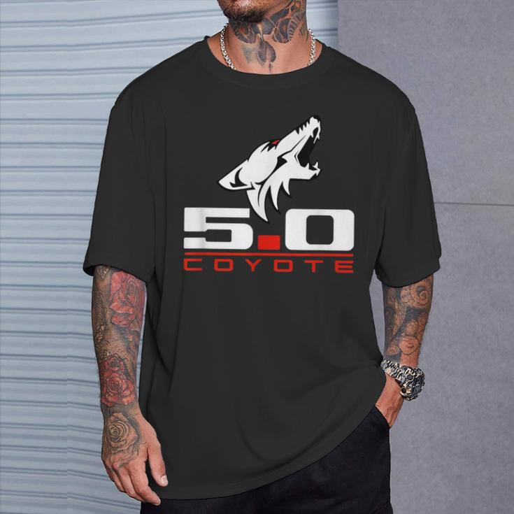 Coyote 50 Race Drag Gt Lx Street Rod Hot Rod T-Shirt Gifts for Him