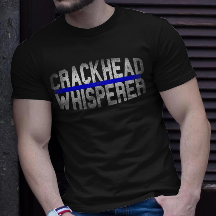 Crackhead Whisperer Police Sheriff Cop Law Enforcement T-Shirt Gifts for Him