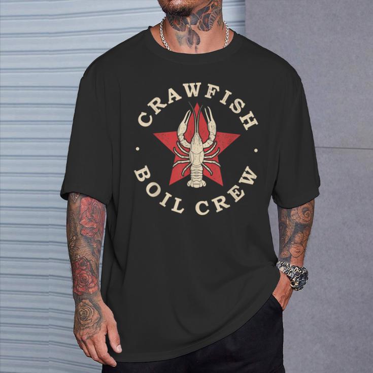 Crawfish Boil Crew Cajun Crayfish Party Festival T-Shirt Gifts for Him