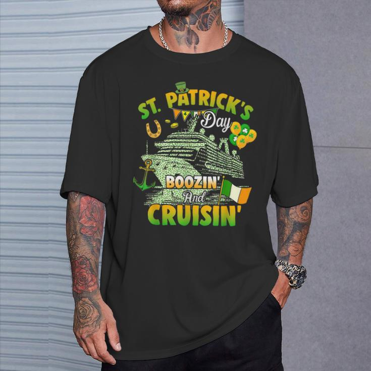 Cruisin And Boozin 2024 St Patrick Day Matching Family T-Shirt Gifts for Him