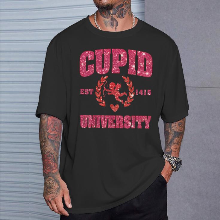 Cupid University Est 1415 Valentines College T-Shirt Gifts for Him