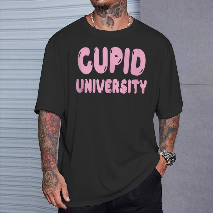 Cupid University Pink For Valentine's Day T-Shirt Gifts for Him