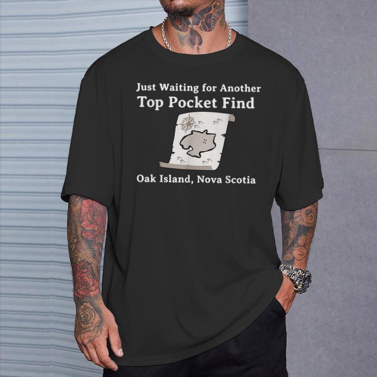 Curse Of Oak Island Metal Detecting Top Pocket Find T-Shirt Gifts for Him