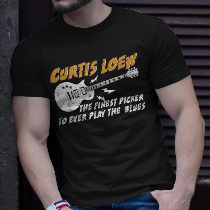 Curtis Loew The Finest Picker To Ever Play The Blues T-Shirt Gifts for Him