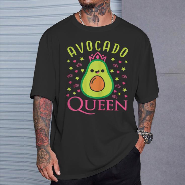 Cute Avocado Queen Vegan Heart T-Shirt Geschenke für Ihn