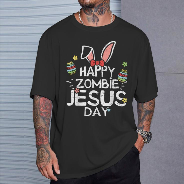 Cute Happy Zombie Jesus Day Easter Bunny For Women T-Shirt Gifts for Him