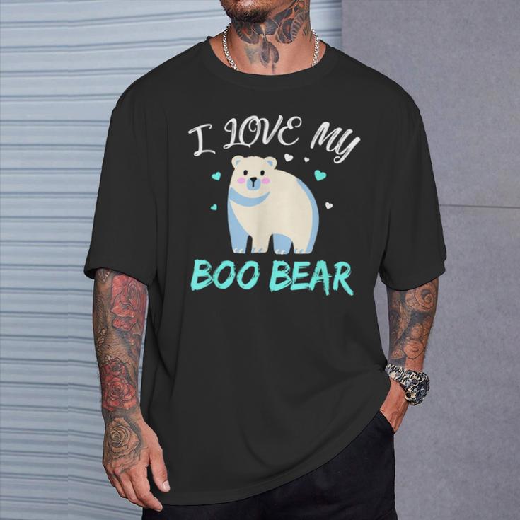 Cute Polar Bear I Love My Boo Bear T-Shirt Gifts for Him