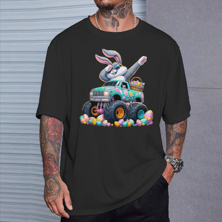Dabbing Bunny Happy Easter Monster Truck Easter T-Shirt Gifts for Him