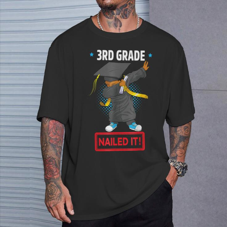 Dabbing Graduation Class Of 2023 Boy 3Rd Grade Nailed It T-Shirt Gifts for Him