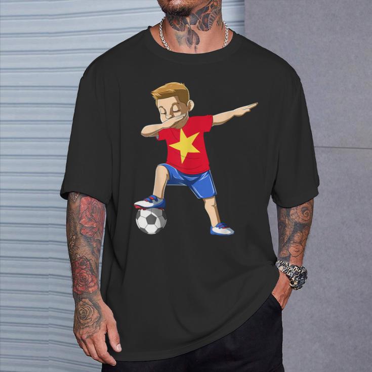 Dabbing Soccer Boy Vietnam Jersey Vietnamese T-Shirt Gifts for Him