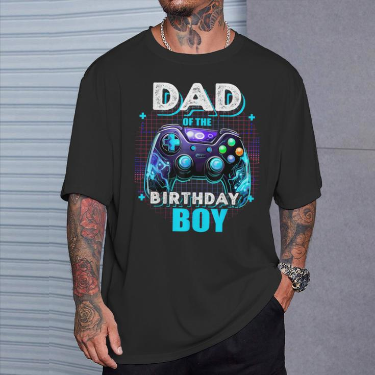 Dad Of The Birthday Boy Matching Video Game Birthday Party T-Shirt Gifts for Him