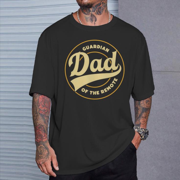 Dad Guardian Lustige Fernbedienung Tvatertag Papa Pops Daddy Da T-Shirt Geschenke für Ihn