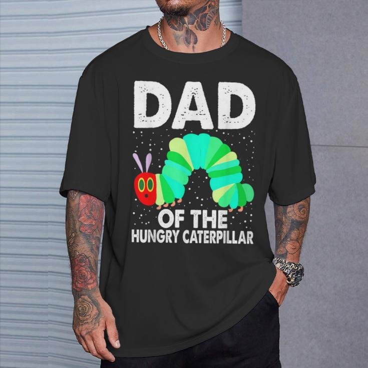 Dad Of Hungry Caterpillar Cute Caterpillar Birthday T-Shirt Gifts for Him