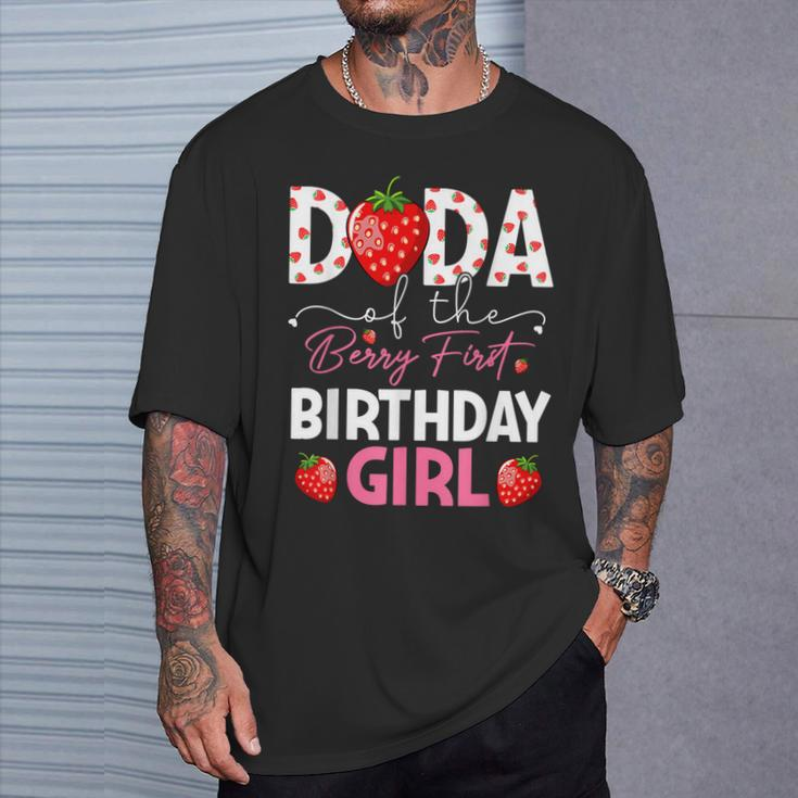 Dada Of The Berry Sweet One Birthday Strawberry Girl T-Shirt Gifts for Him