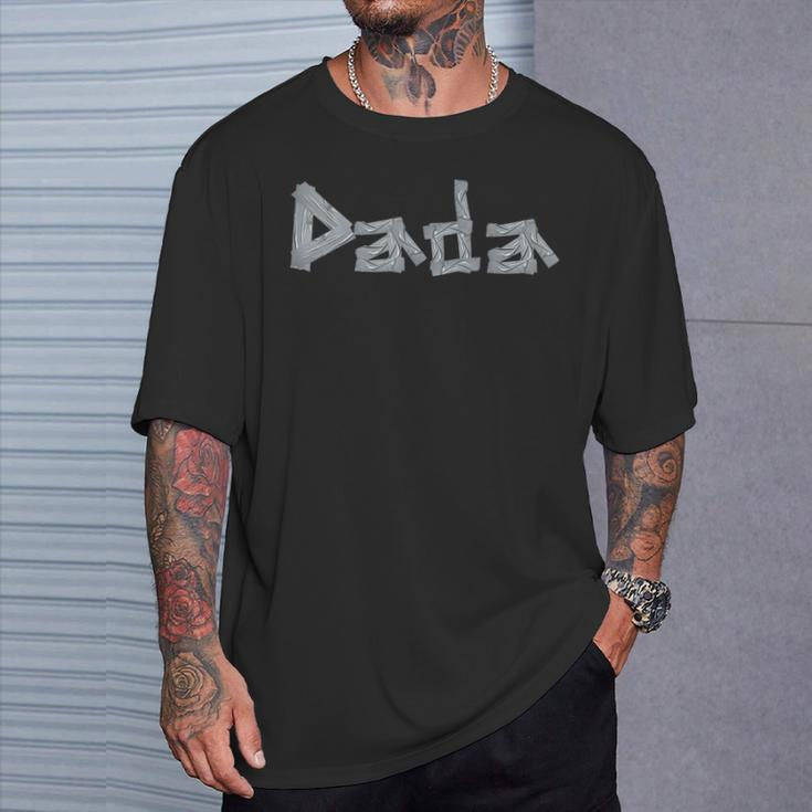Dada Dad Fathers Day 2024 Tape Style T-Shirt Gifts for Him