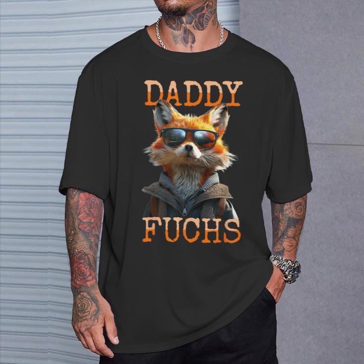 Daddy Fuchs Papa Dadatertag Fuchsbauater Füchse T-Shirt Geschenke für Ihn