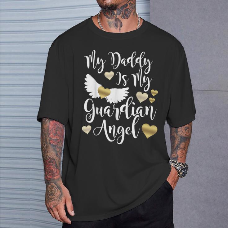 My Daddy Is My Guardian Angel In Memory Of Dad Father T-Shirt Gifts for Him