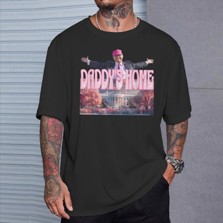 Daddy's Home Real Donald Pink Preppy Edgy Good Man Trump T-Shirt Gifts for Him