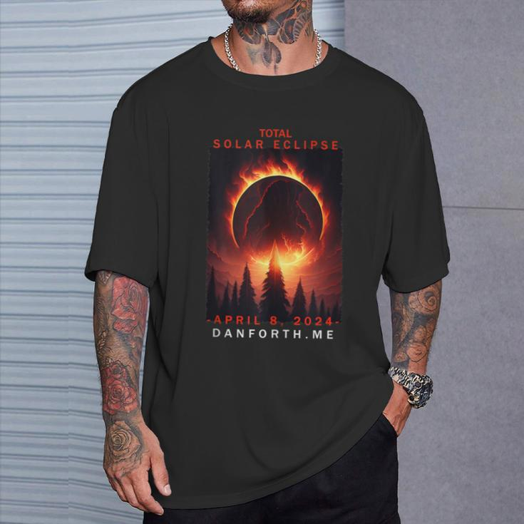 Danforth Maine Total Solar Eclipse 2024 T-Shirt Gifts for Him