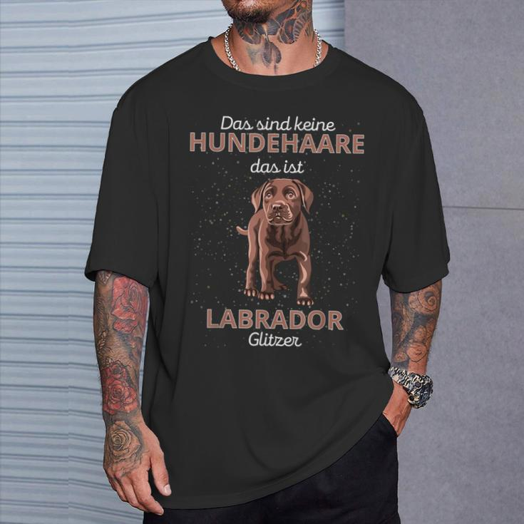 Das Sind Keine Hundehaare Das Ist Labrador Glitter T-Shirt Geschenke für Ihn