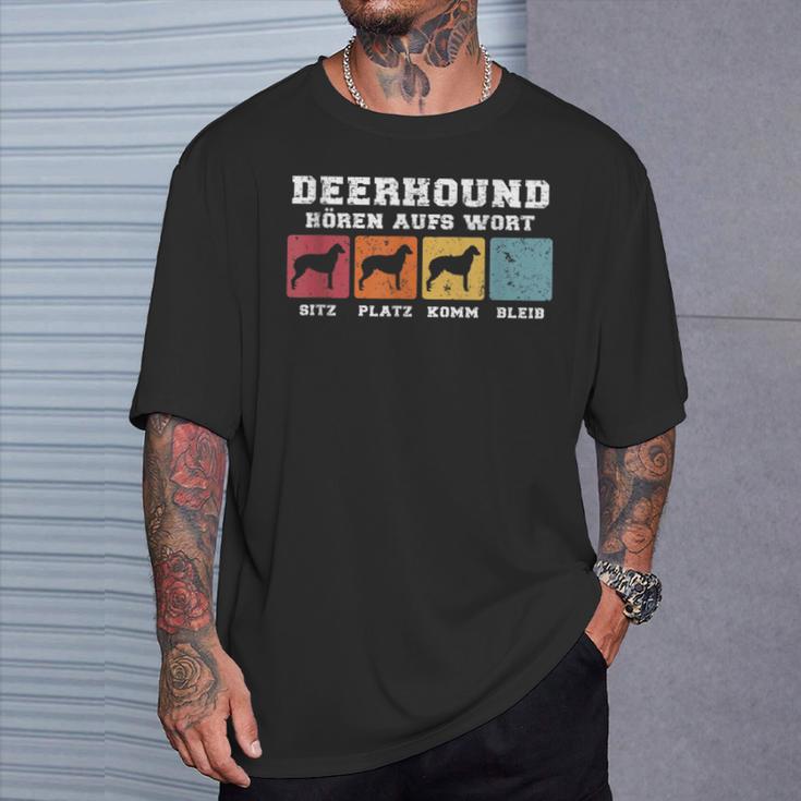 Deerhound Hören Aufs Wort T-Shirt Geschenke für Ihn