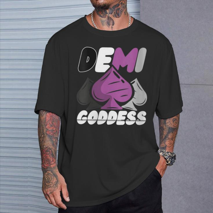 Demi Goddess Proud Demisexual Woman Demisexuality Pride T-Shirt Gifts for Him