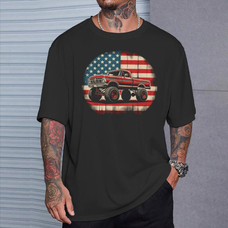Dentside Classic Truck Dentside Lifted Highboy 4X4 Truck T-Shirt Gifts for Him