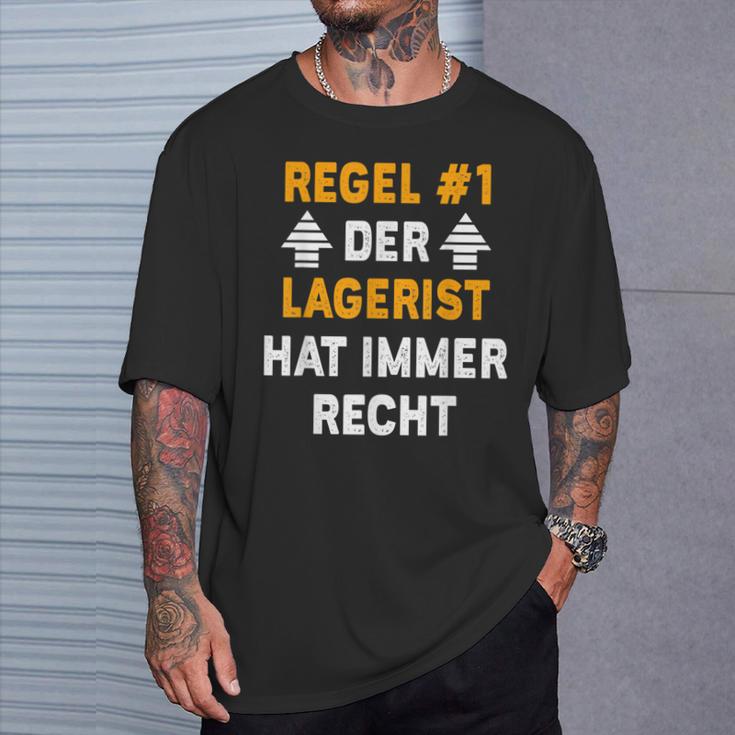 Der Lagerist Hat Immer Rcht Lagerist Hat T-Shirt Geschenke für Ihn