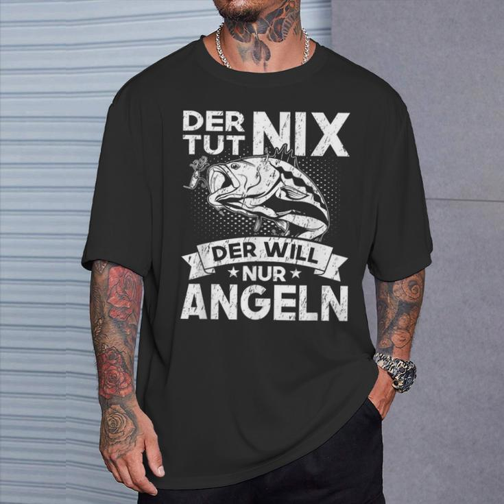 Der Tut Nix Der Will Nur Fischen German Language T-Shirt Geschenke für Ihn
