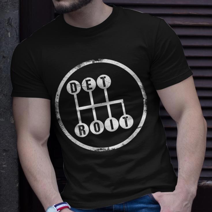 Detroit Stick Shift T-Shirt Gifts for Him