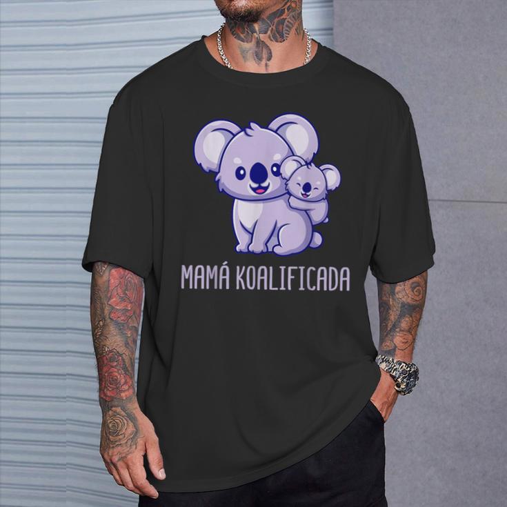 Día De La Madre Koalificada Mamá Hija Hijo Madre Camiseta unisex Regalos para él