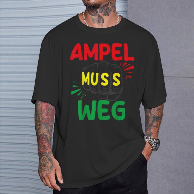 Die Ampel Muss Weg Gray T-Shirt Geschenke für Ihn