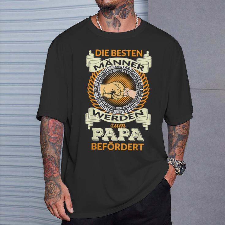 Die Besten Männer Werden Zum Papa Befodered T-Shirt Geschenke für Ihn