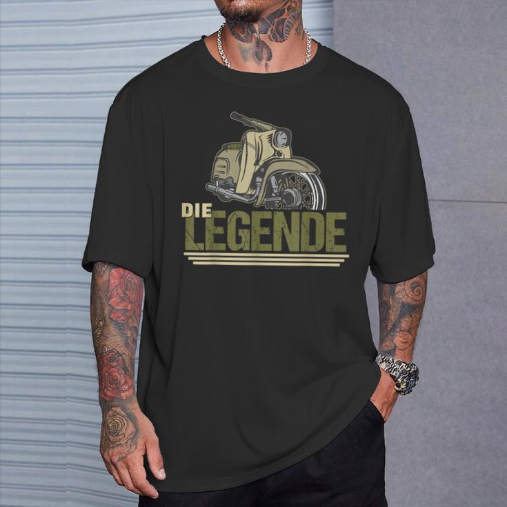 Die Legend Ddr Schwalbe Kr51 Simson Moped T-Shirt Geschenke für Ihn