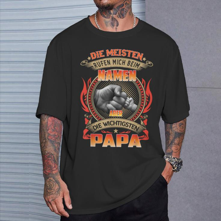 Die meisten Menschen nennen mich Papa T-Shirt, Vatertag Design Geschenke für Ihn
