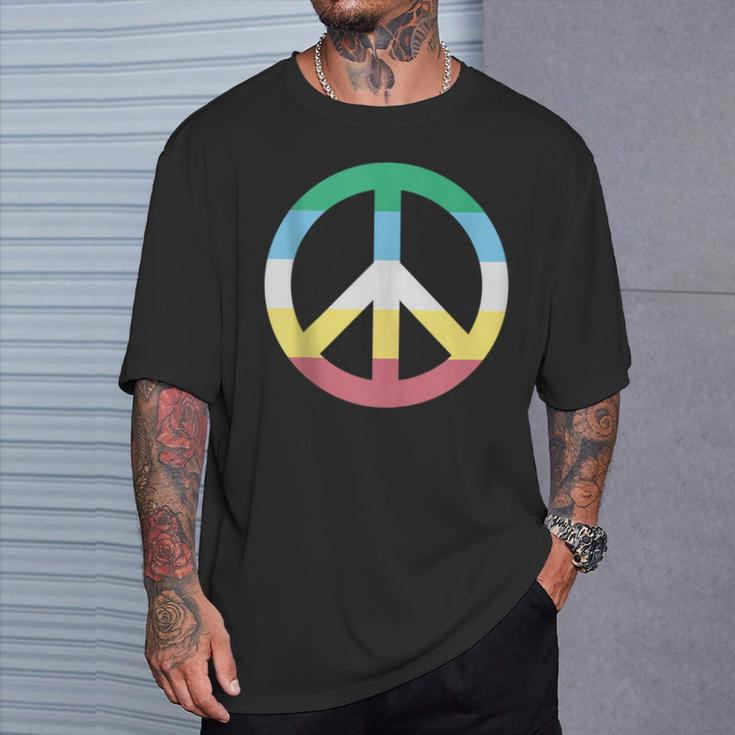 Disability Peace Sign Disabilities Month Disability T-Shirt Gifts for Him